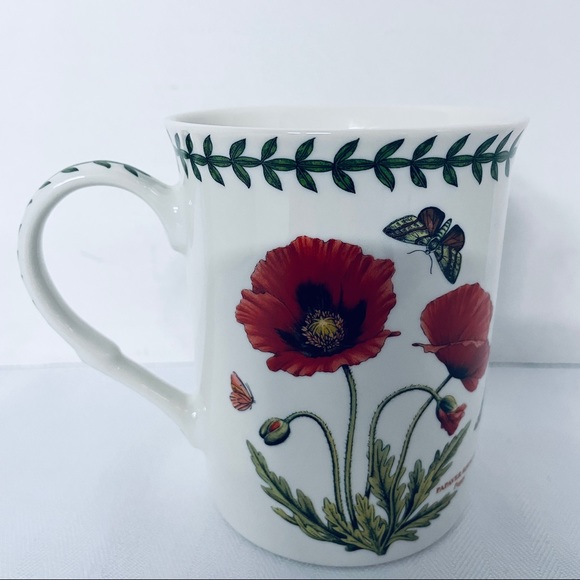 Portmeirion Botanic Garden poppy coffee mug by Susan Williams-Ellis - Picture 2 of 8
